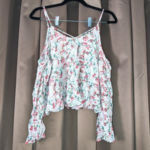 Cold Shoulder Floral Top